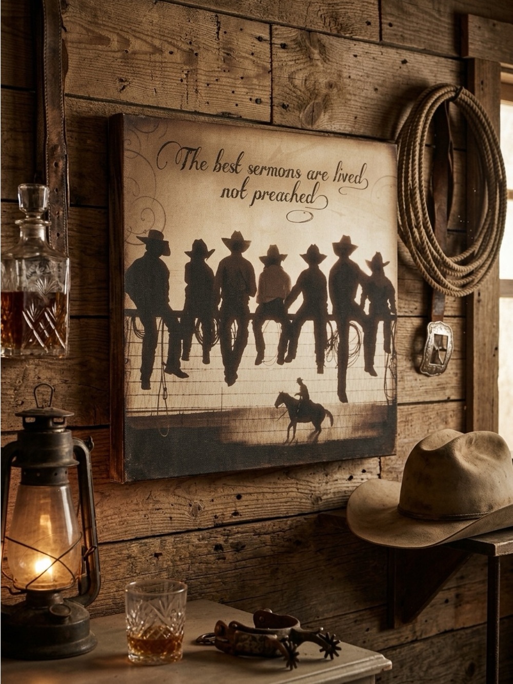 “The Lesson” Western Canvas Print By Artist David R. Stoecklein NWOT